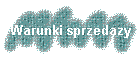 Warunki sprzedazy